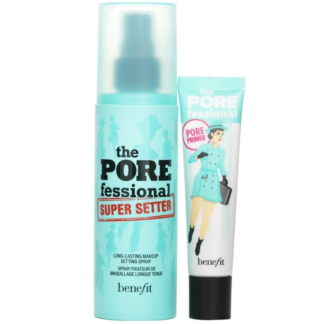 Benefit Prime and Set Pore Pack: The Porefessional Smoothing Face Primer + Super Setter Long Lasting Makeup Setting Image 2