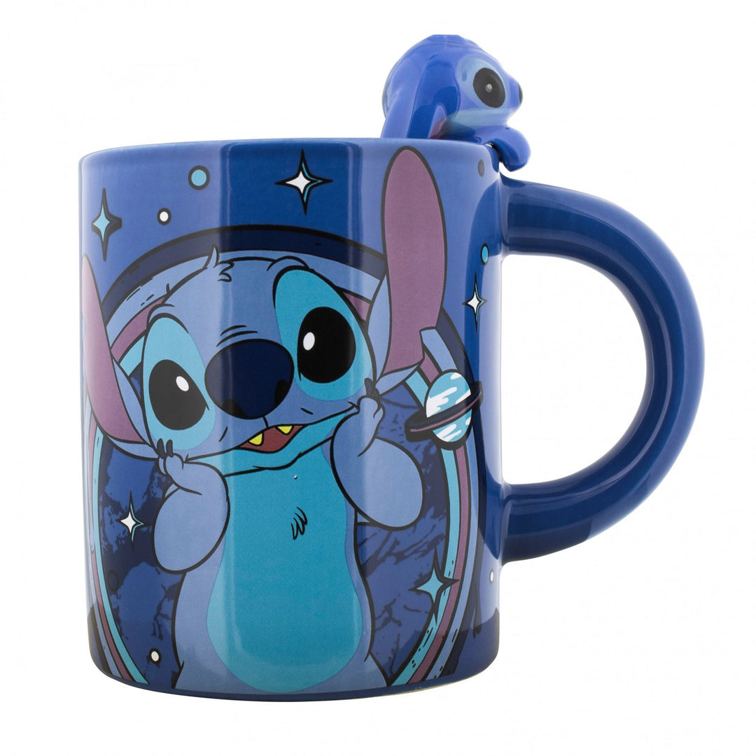 Lilo and Stitch 17oz Mug with Sculpted Stitch Critter Image 3