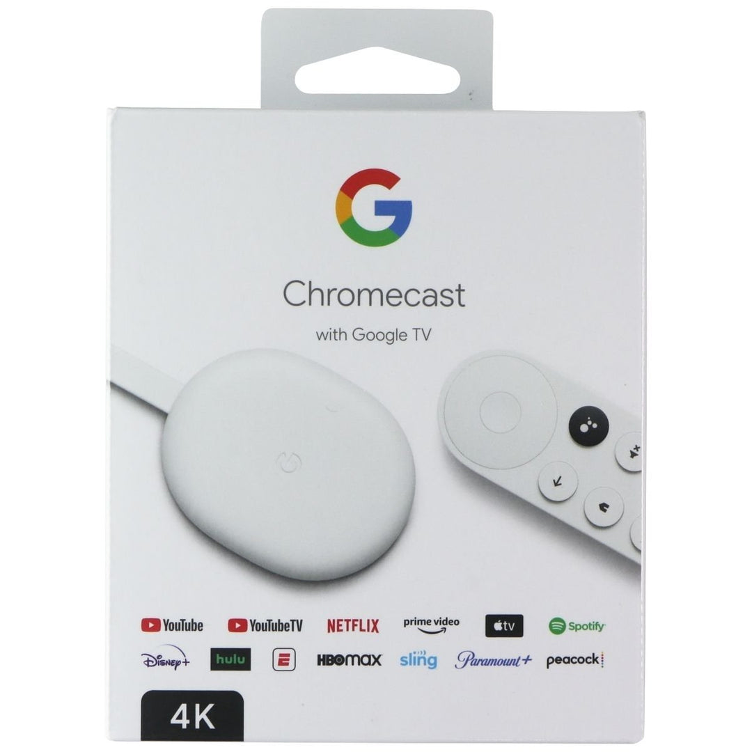 Google 4K Chromecast with Google TV - Snow (GA01919-US) Image 1