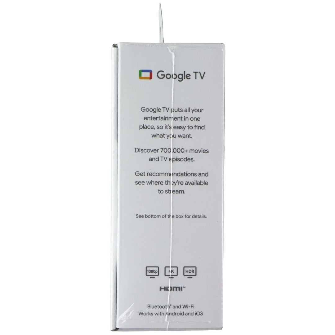 Google 4K Chromecast with Google TV - Snow (GA01919-US) Image 2