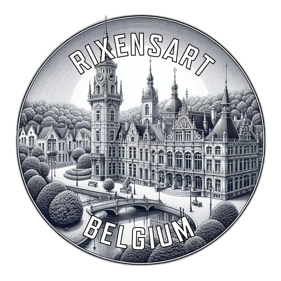 Rixensart Belgium Souvenir Die Cut Flat Magnet Image 1