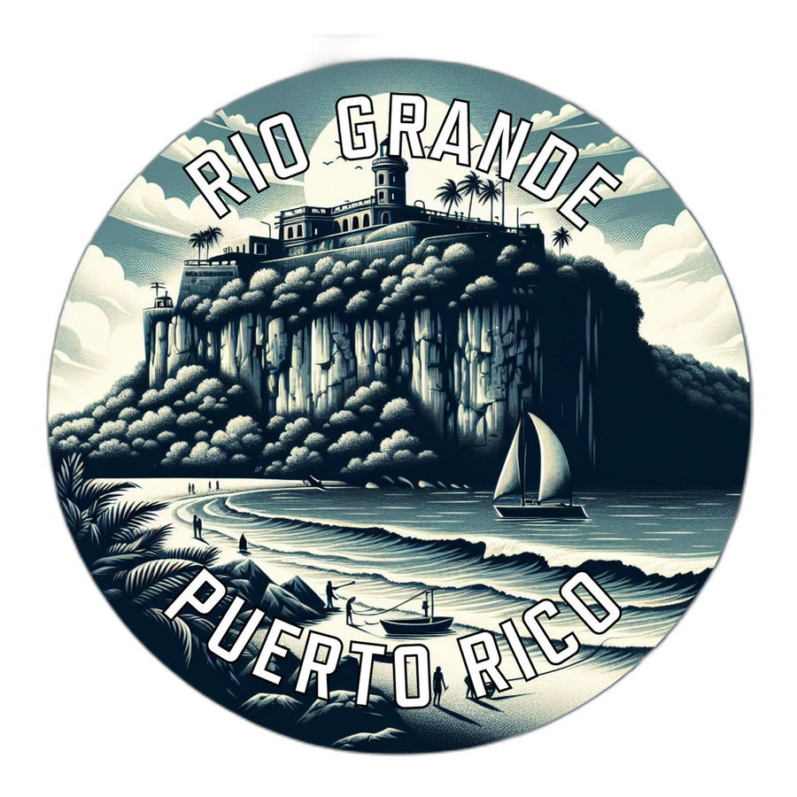 Rio Grande Puerto Rico Souvenir Die Cut Flat Magnet Image 1