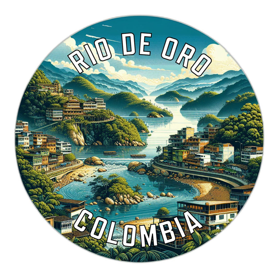 Rio de Oro Colombia Souvenir Die Cut Flat Magnet Image 1