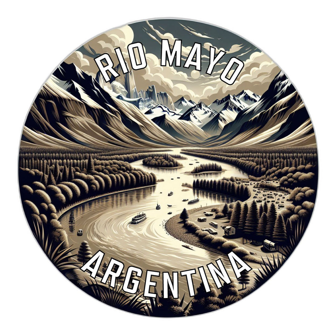 Rio Mayo Argentina Souvenir Die Cut Flat Magnet Image 1