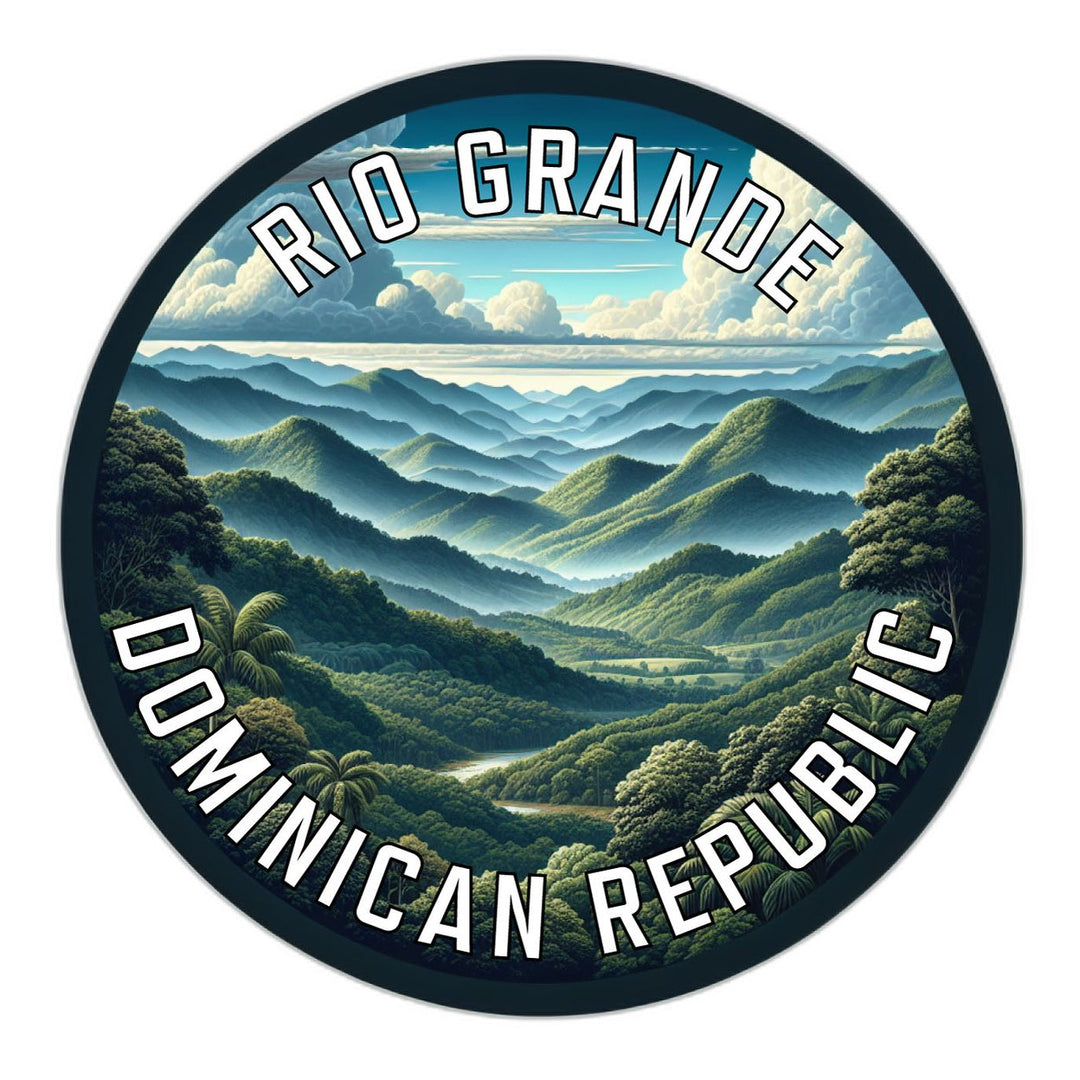 Rio Grande Dominican Republic Souvenir Die Cut Flat Magnet Image 1