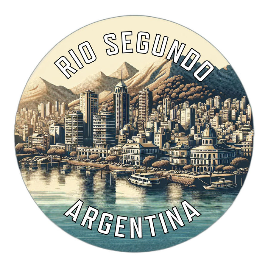 Rio Segundo Argentina Souvenir Die Cut Flat Magnet Image 1