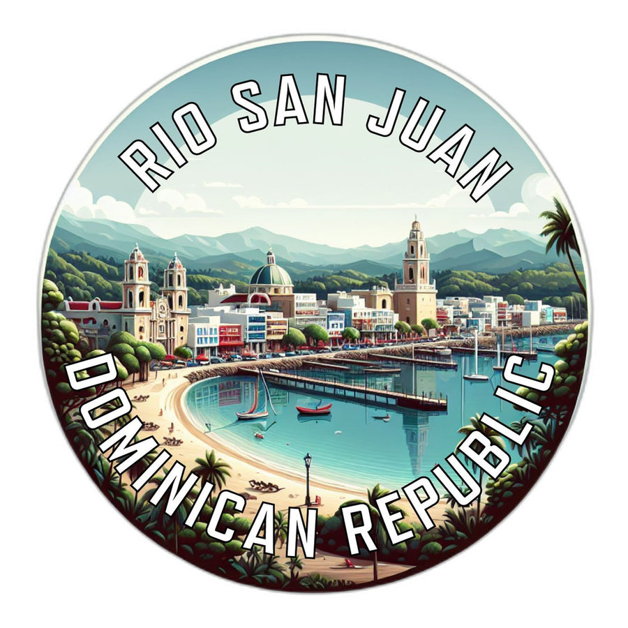 Rio San Juan Dominican Republic Souvenir Die Cut Flat Magnet Image 1