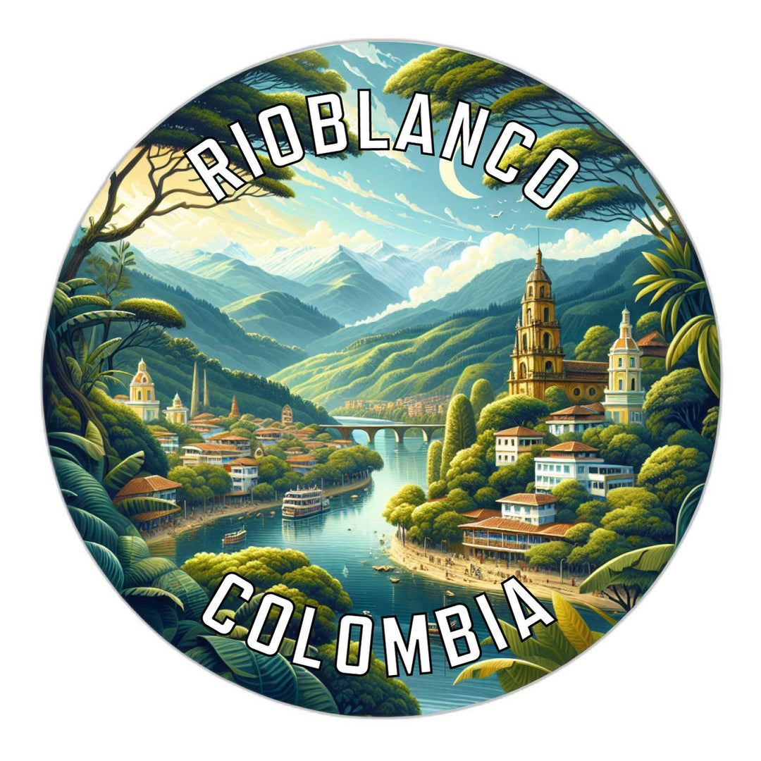 Rioblanco Colombia Souvenir Die Cut Flat Magnet Image 1