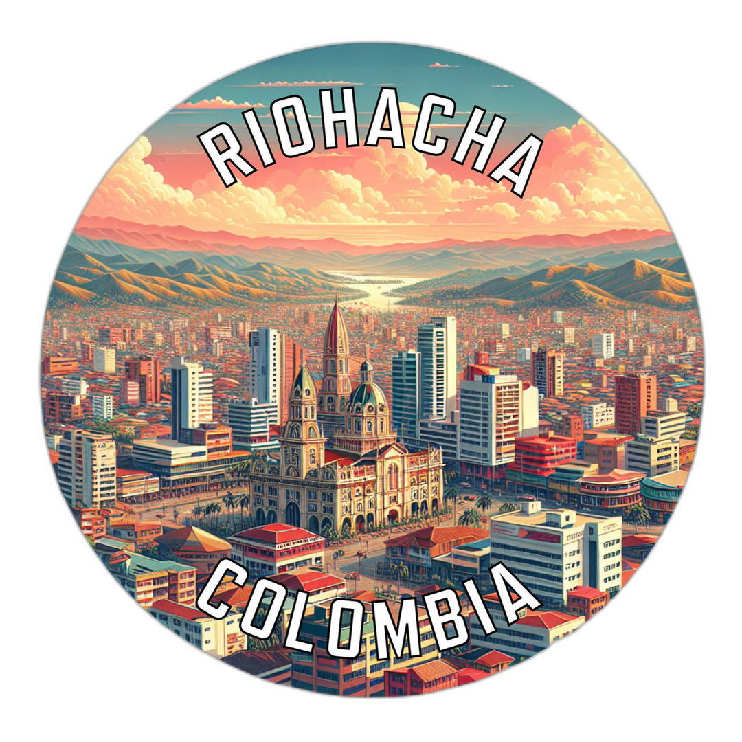 Riohacha Colombia Souvenir Die Cut Flat Magnet Image 1