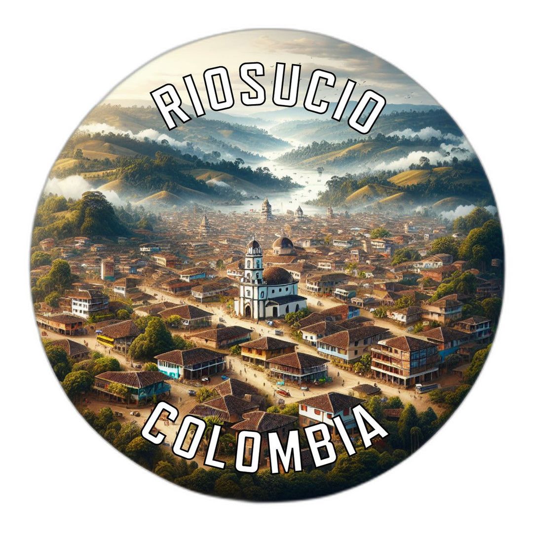 Riosucio Colombia Souvenir Die Cut Flat Magnet Image 1