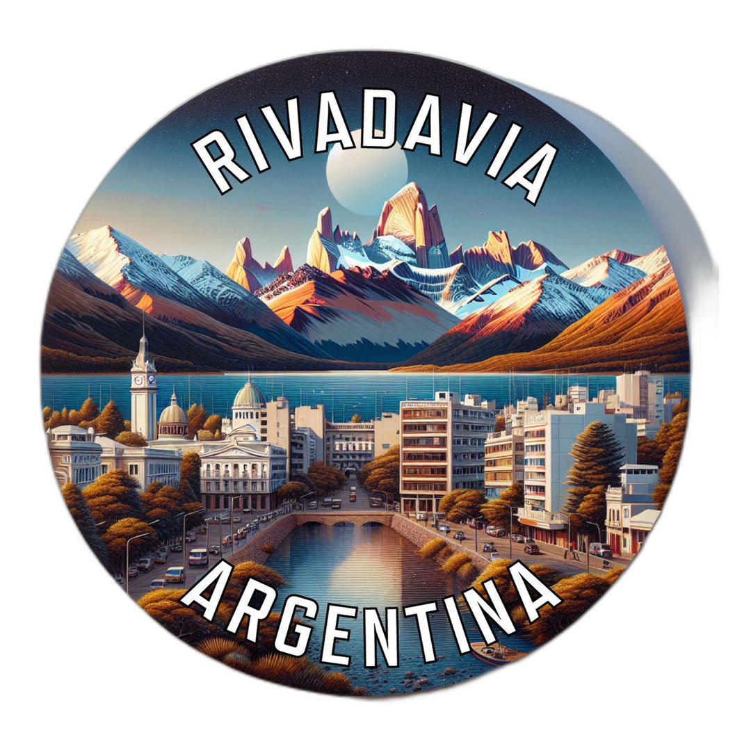 Rivadavia Argentina Souvenir Die Cut Flat Magnet Image 1