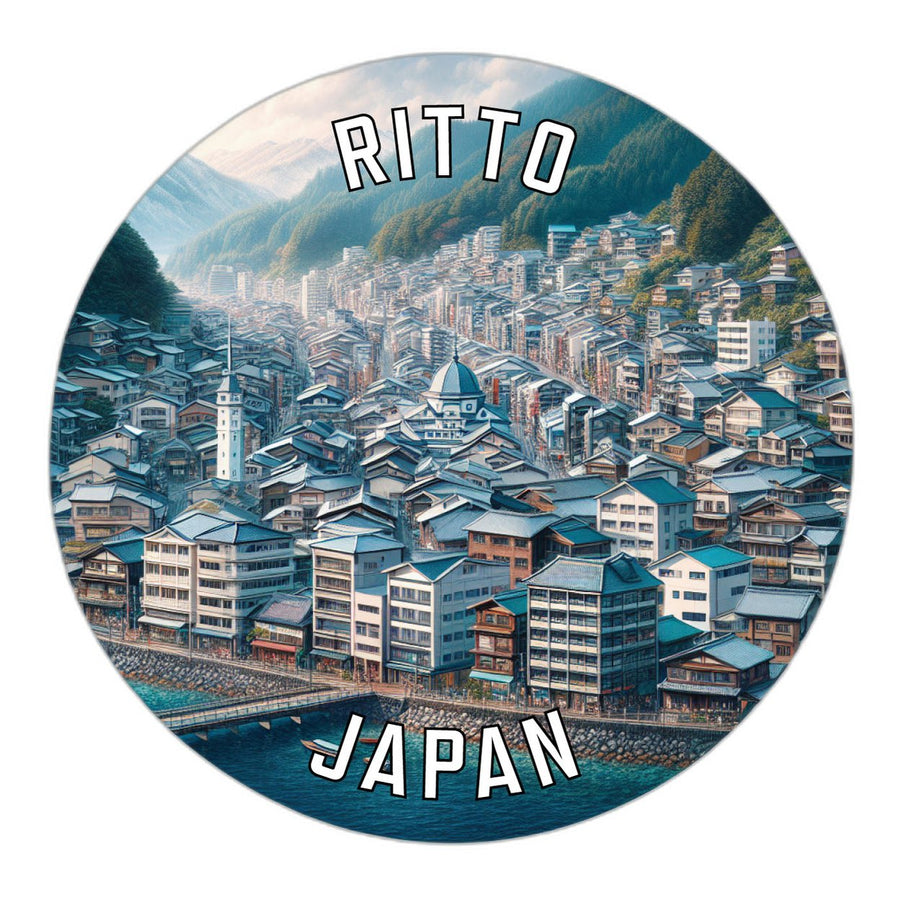 Ritto Japan Souvenir Die Cut Flat Magnet Image 1