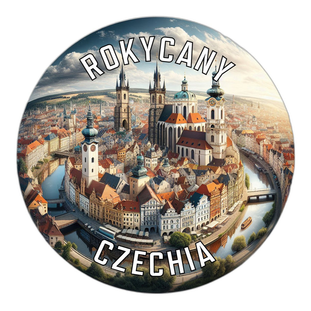 Rokycany Czechia Souvenir Die Cut Flat Magnet Image 1