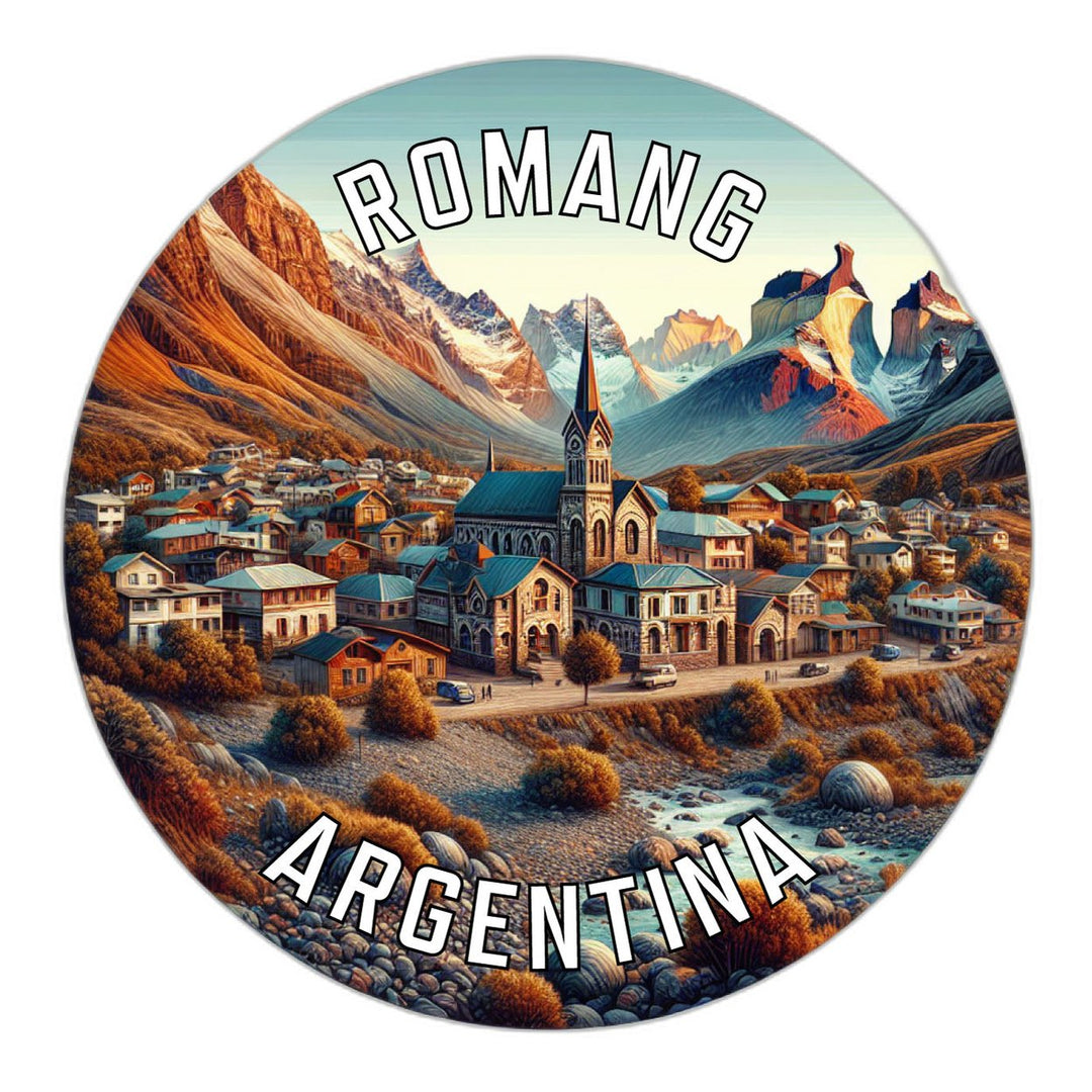 Romang Argentina Souvenir Die Cut Flat Magnet Image 1