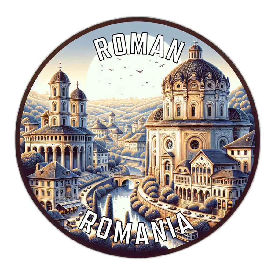 Roman Romania Souvenir Die Cut Flat Magnet Image 1