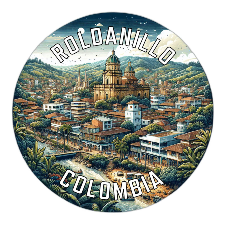 Roldanillo Colombia Souvenir Die Cut Flat Magnet Image 1