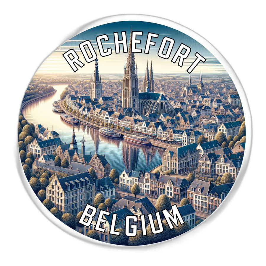 Rochefort Belgium Souvenir Die Cut Flat Magnet Image 1