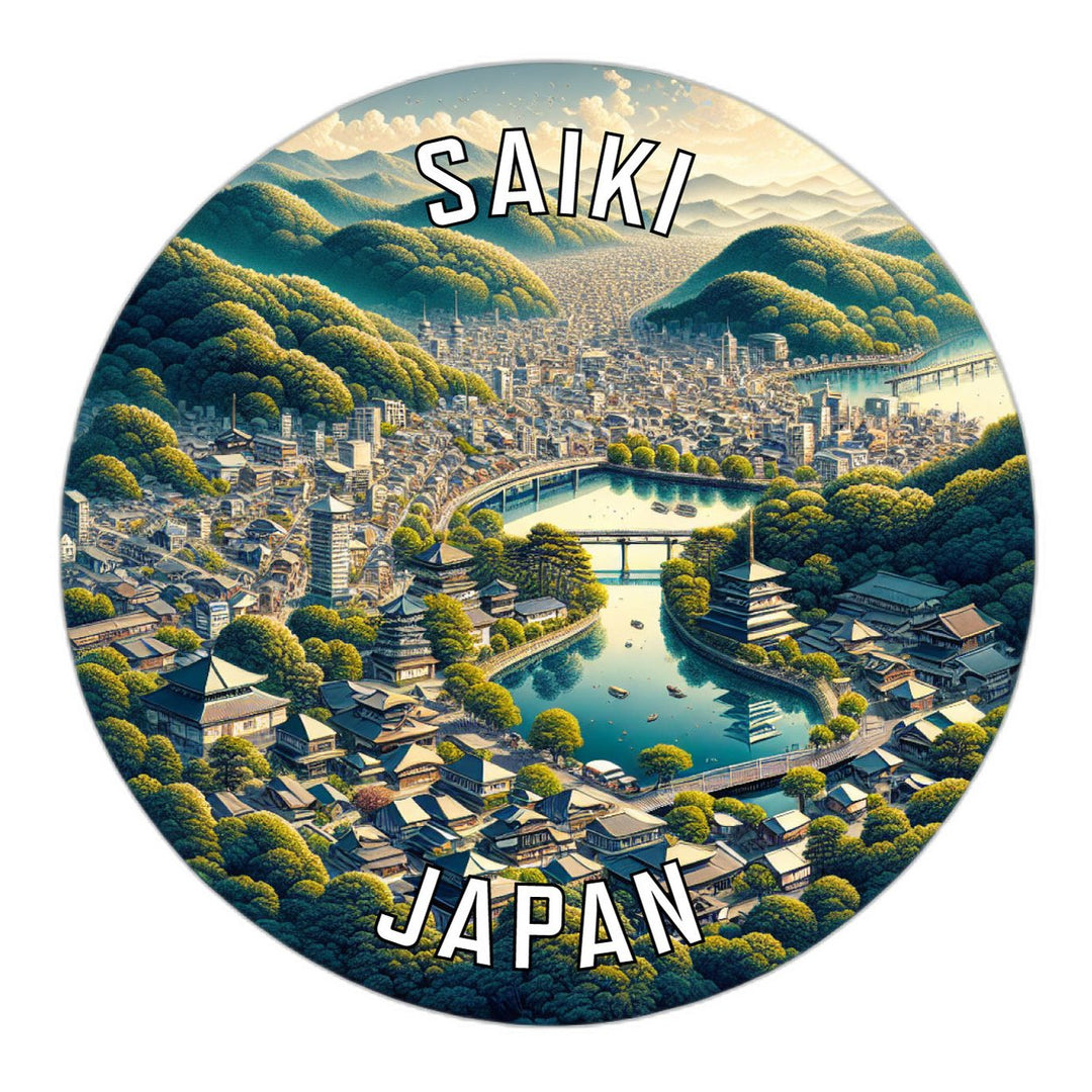 Saiki Japan Souvenir Die Cut Flat Magnet Image 1