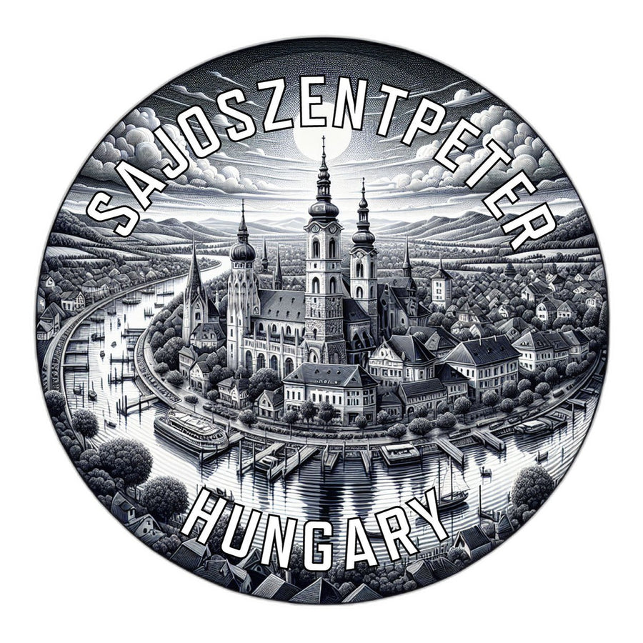 Sajoszentpeter Hungary Souvenir Die Cut Flat Magnet Image 1