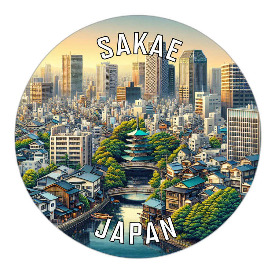 Sakae Japan Souvenir Die Cut Flat Magnet Image 1