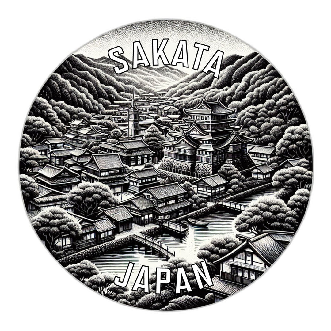 Sakata Japan Souvenir Die Cut Flat Magnet Image 1