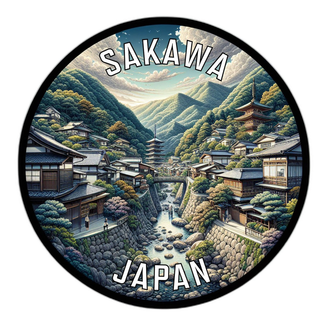 Sakawa Japan Souvenir Die Cut Flat Magnet Image 1