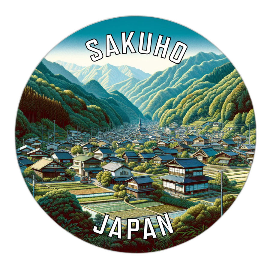 Sakuho Japan Souvenir Die Cut Flat Magnet Image 1