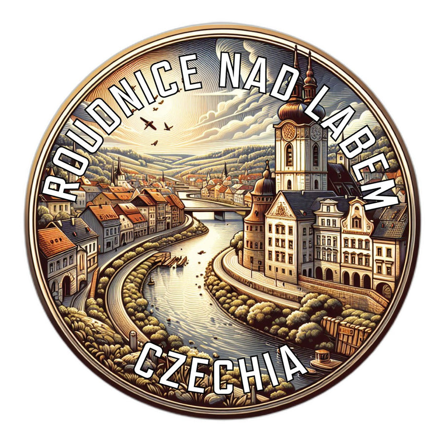 Roudnice nad Labem Czechia Souvenir Die Cut Flat Magnet Image 1