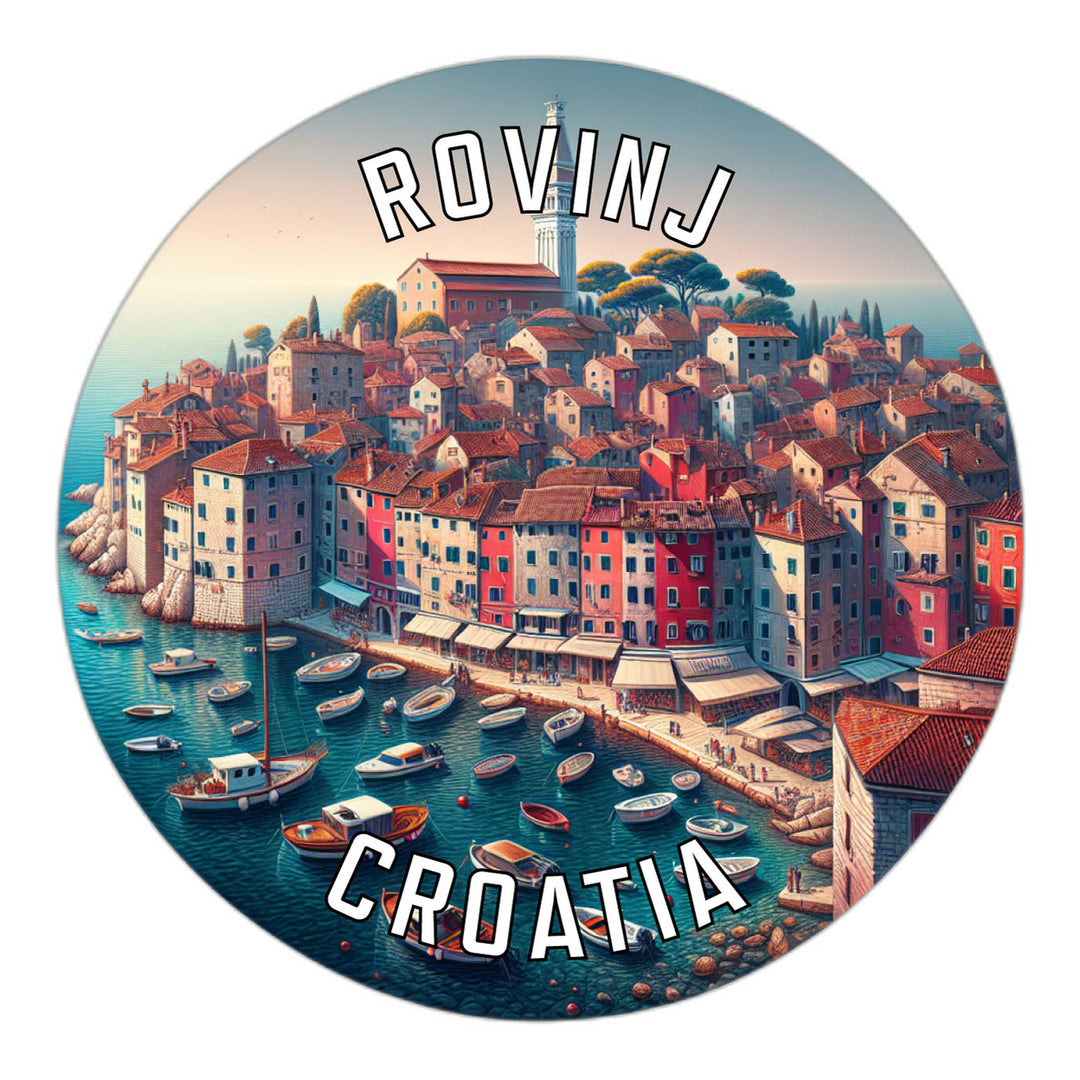 Rovinj Croatia Souvenir Die Cut Flat Magnet Image 1