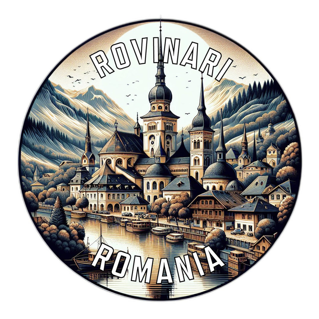 Rovinari Romania Souvenir Die Cut Flat Magnet Image 1