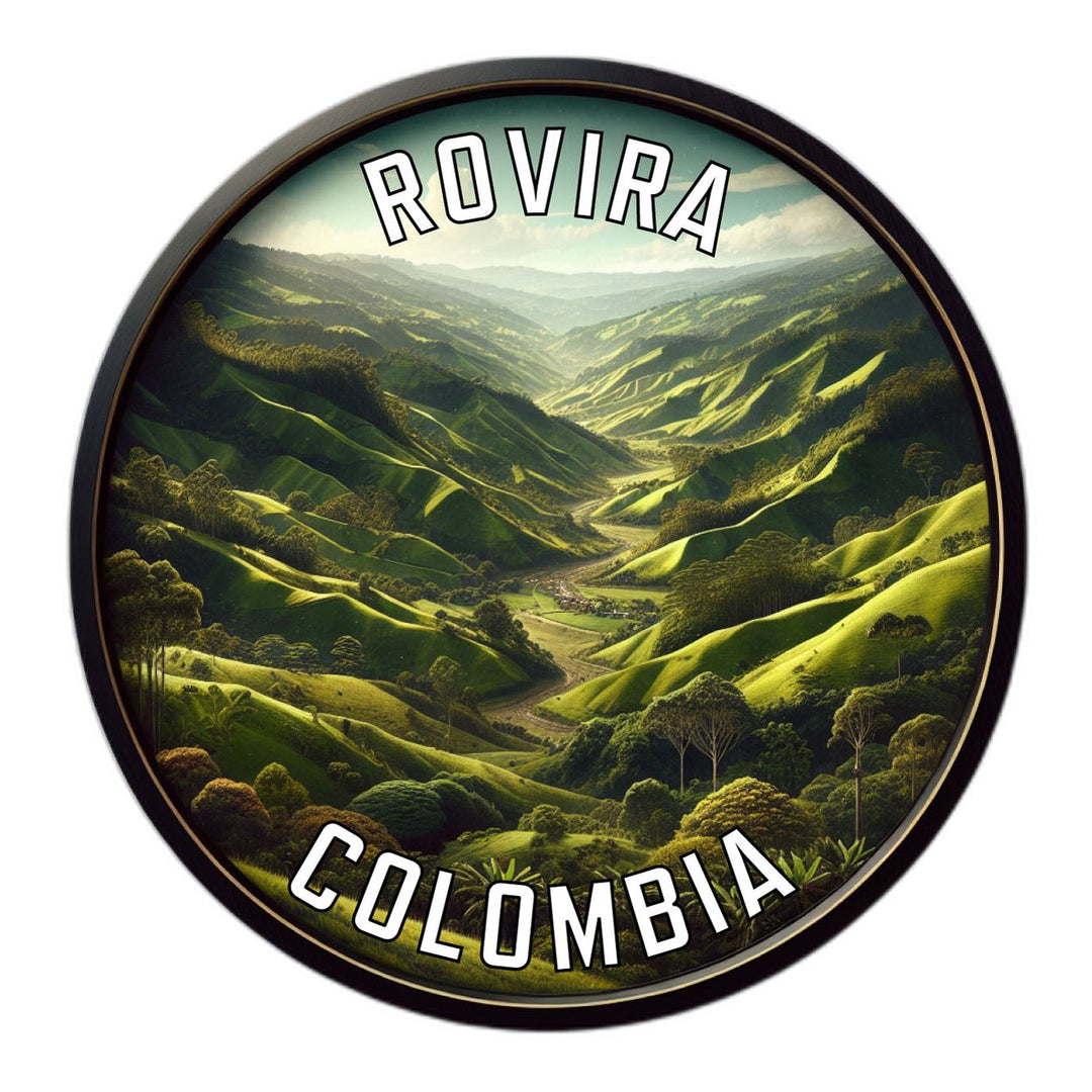 Rovira Colombia Souvenir Die Cut Flat Magnet Image 1