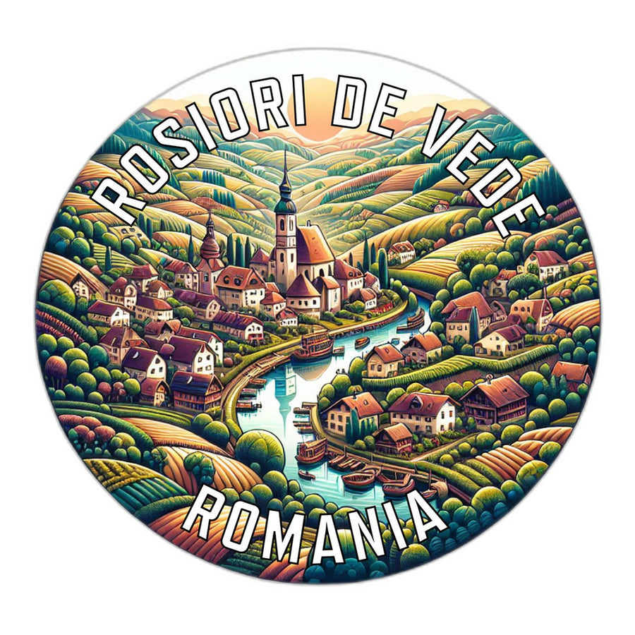 Rosiori de Vede Romania Souvenir Die Cut Flat Magnet Image 1