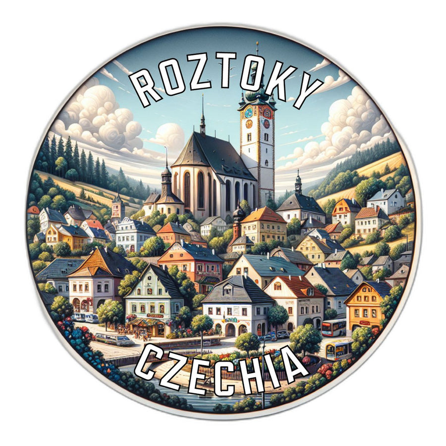 Roztoky Czechia Souvenir Die Cut Flat Magnet Image 1