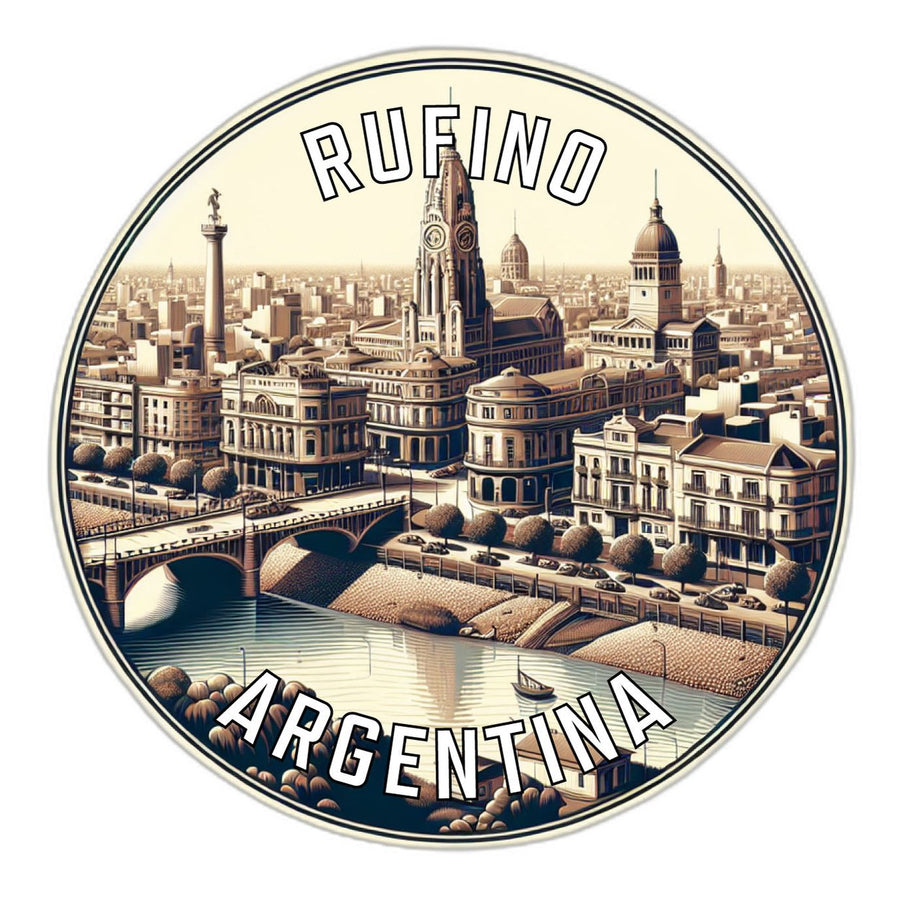 Rufino Argentina Souvenir Die Cut Flat Magnet Image 1