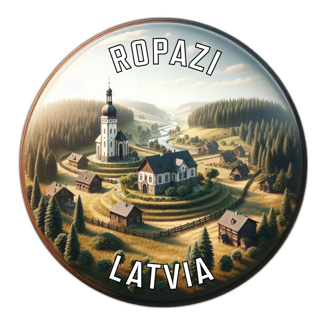 Ropazi Latvia Souvenir Die Cut Flat Magnet Image 1