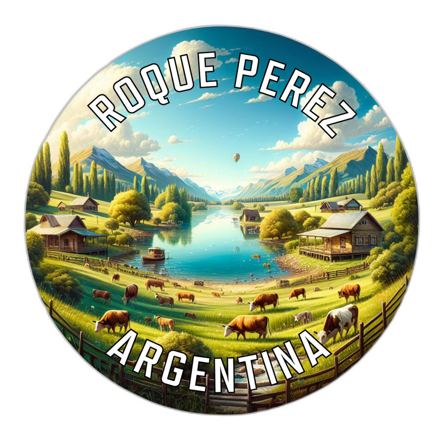 Roque Perez Argentina Souvenir Die Cut Flat Magnet Image 1