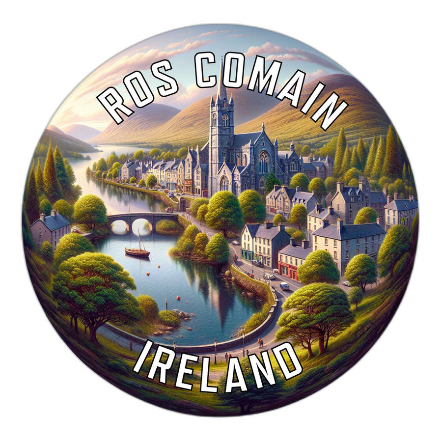 Ros Comain Ireland Souvenir Die Cut Flat Magnet Image 1