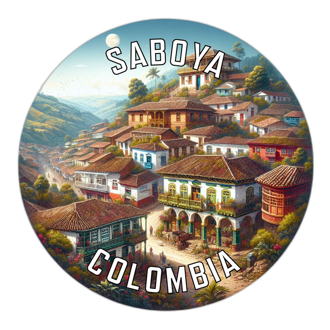 Saboya Colombia Souvenir Die Cut Flat Magnet Image 1