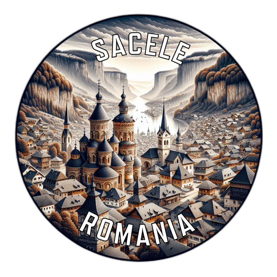 Sacele Romania Souvenir Die Cut Flat Magnet Image 1