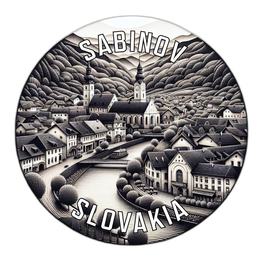 Sabinov Slovakia Souvenir Die Cut Flat Magnet Image 1