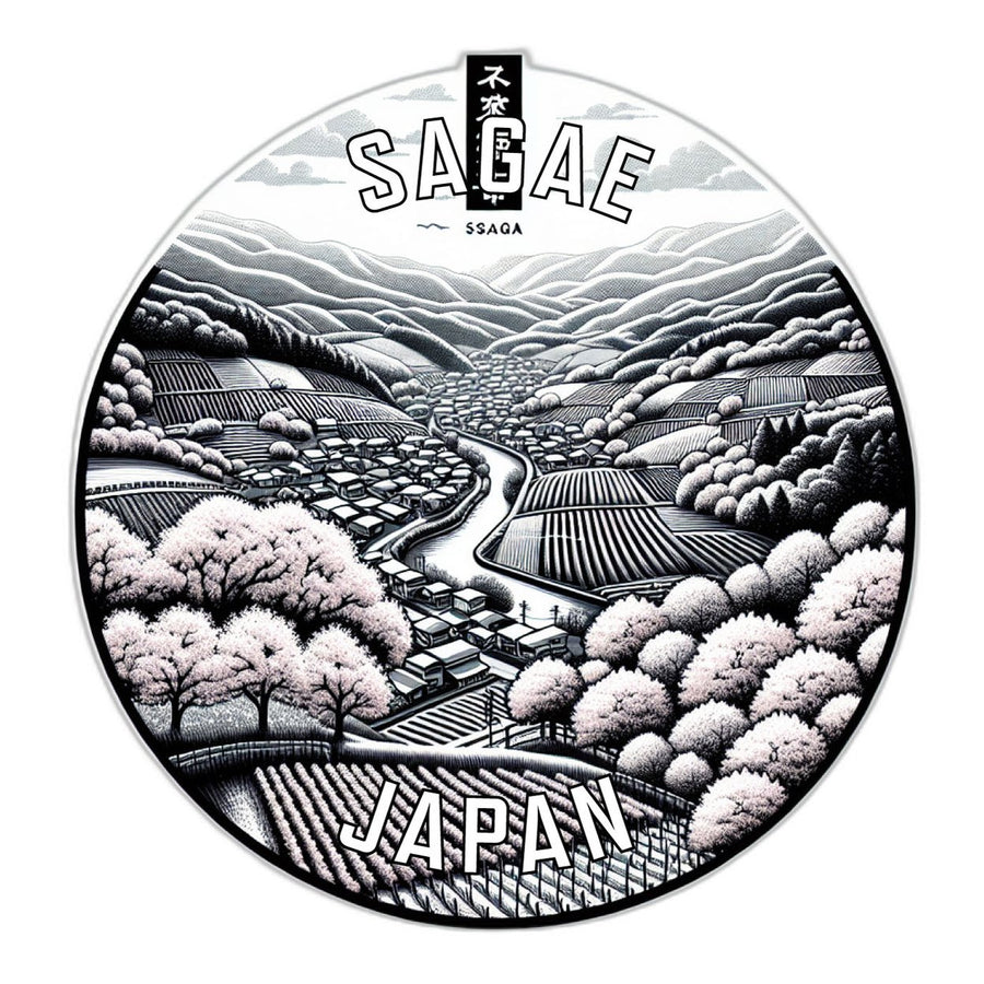 Sagae Japan Souvenir Die Cut Flat Magnet Image 1