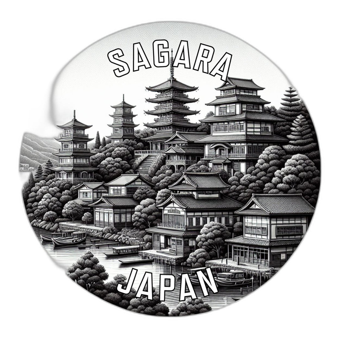 Sagara Japan Souvenir Die Cut Flat Magnet Image 1