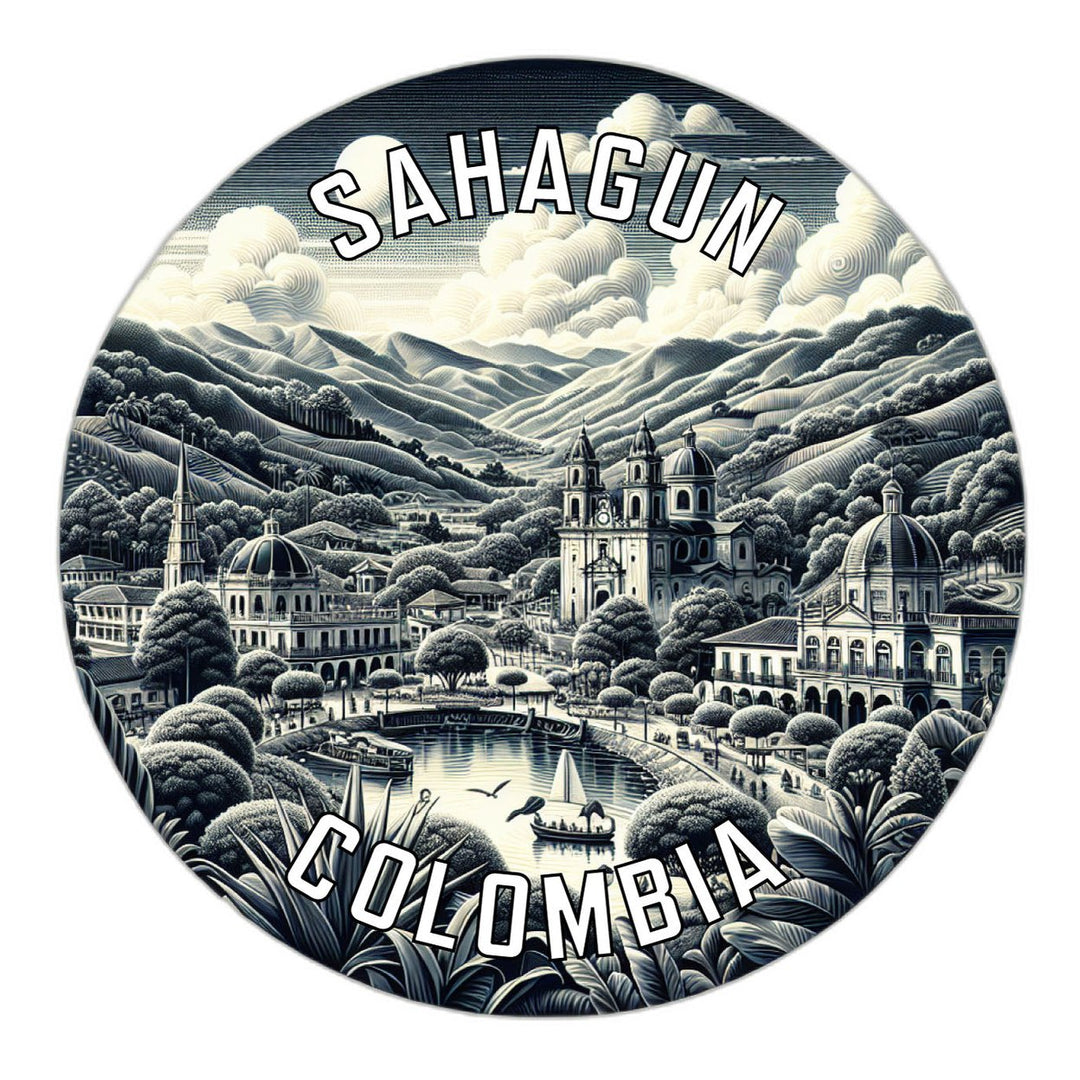 Sahagun Colombia Souvenir Die Cut Flat Magnet Image 1