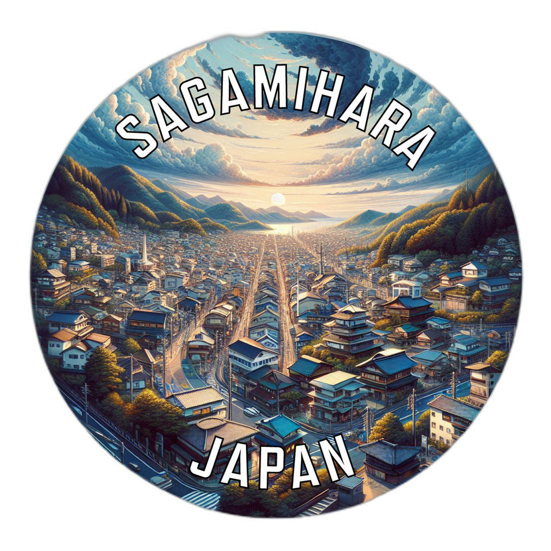 Sagamihara Japan Souvenir Die Cut Flat Magnet Image 1