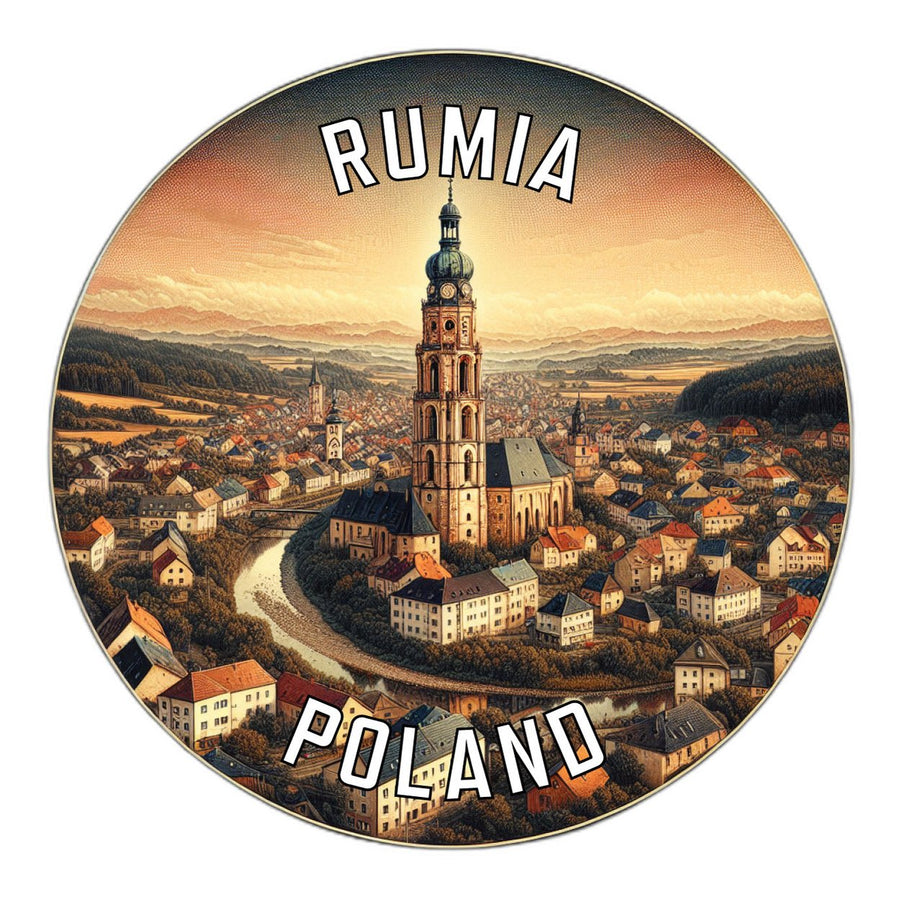 Rumia Poland Souvenir Die Cut Flat Magnet Image 1