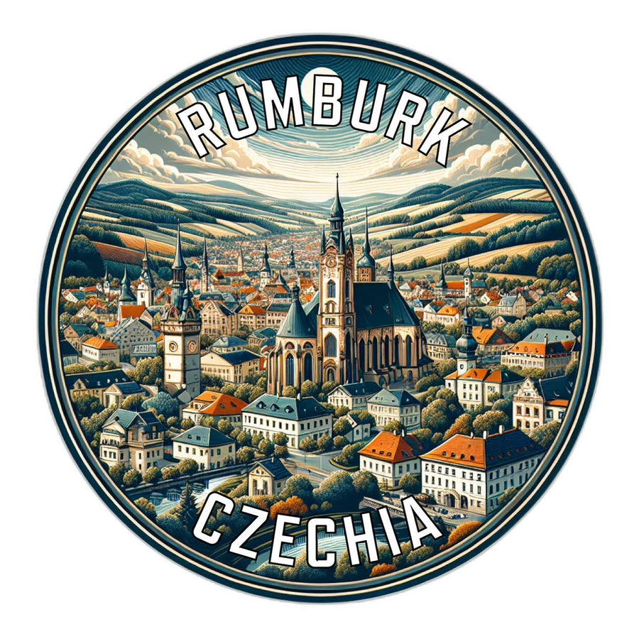 Rumburk Czechia Souvenir Die Cut Flat Magnet Image 1