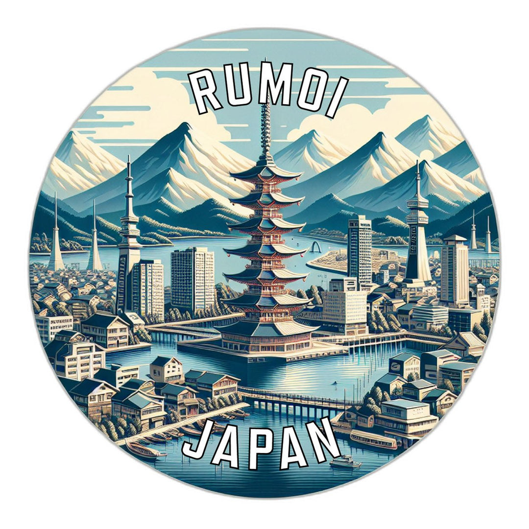 Rumoi Japan Souvenir Die Cut Flat Magnet Image 1