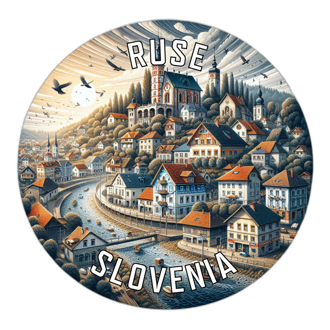 Ruse Slovenia Souvenir Die Cut Flat Magnet Image 1