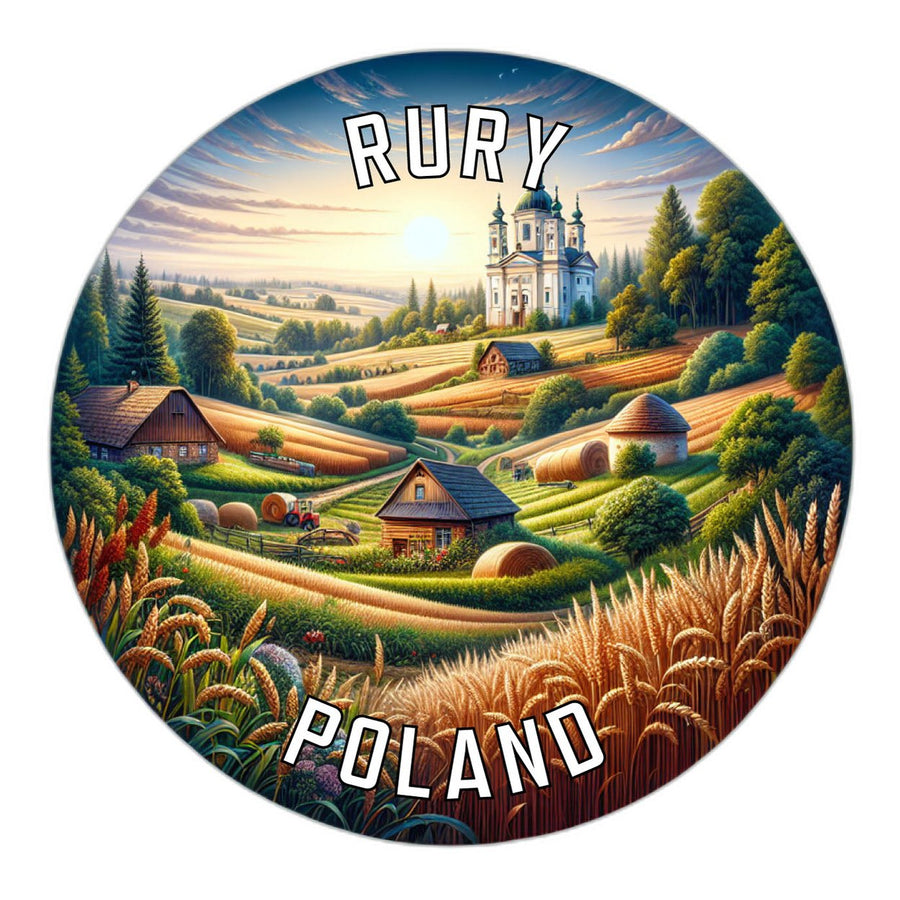 Rury Poland Souvenir Die Cut Flat Magnet Image 1