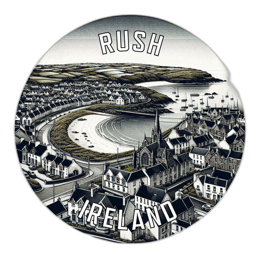 Rush Ireland Souvenir Die Cut Flat Magnet Image 1